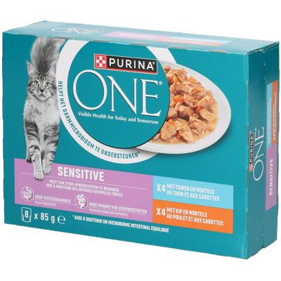 Purina ONE Sensitive für ausgewachsene Hunde – Huhn, Thunfisch und Möhren 85 g Purina ONE Sensitive für ausgewachsene Hunde – Huhn, Thunfisch und Möhren 85 g