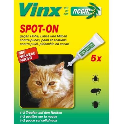 Vinx Bio Spot On Tropfen mit Neem Katze 5 ml Vinx Bio Spot On Tropfen mit Neem Katze 5 ml