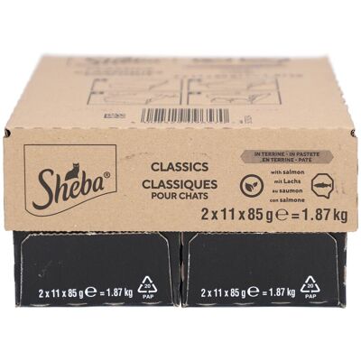 Sheba Classics - Lachs-Terrine für erwachsene Katzen 1.87 kg Sheba Classics - Lachs-Terrine für erwachsene Katzen 1.87 kg