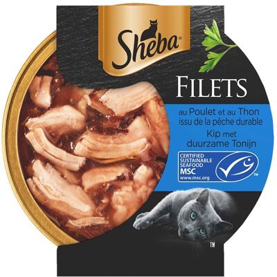 Sheba Filets - Huhn und Thunfisch für ausgewachsene Katzen 0.96 kg Sheba Filets - Huhn und Thunfisch für ausgewachsene Katzen 0.96 kg