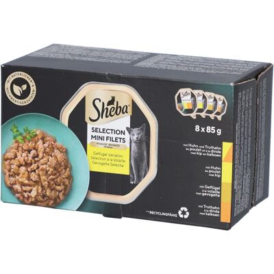 Sheba Mini Filets in Sauce - Auswahl mit Geflügel für ausgewachsene Katzen 0.68 kg Sheba Mini Filets in Sauce - Auswahl mit Geflügel für ausgewachsene Katzen 0.68 kg