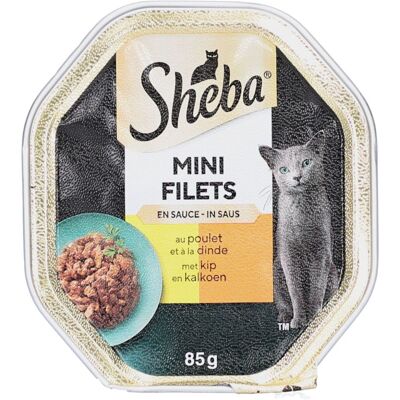 Sheba Mini Filets in Sauce - Huhn und Truthahn in Sauce für ausgewachsene Katzen 1.87 kg Sheba Mini Filets in Sauce - Huhn und Truthahn in Sauce für ausgewachsene Katzen 1.87 kg