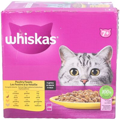 Whiskas 7+ Geflügelschmaus - Sélection Volaille en Sauce Chat Senior 2.04 kg Whiskas 7+ Geflügelschmaus - Sélection Volaille en Sauce Chat Senior 2.04 kg