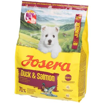 Josera Mini Junior Ente & Lachs Hundefutter für Welpen kleiner Rassen 0.9 kg Josera Mini Junior Ente & Lachs Hundefutter für Welpen kleiner Rassen 0.9 kg