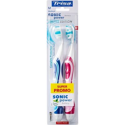 Trisa Zahnbürste Sonicpower complete protection 2 ct Trisa Zahnbürste Sonicpower complete protection 2 ct