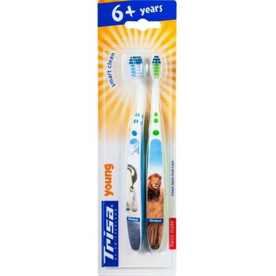 Trisa Kinderzahnbürsten Duo 2 ct Trisa Kinderzahnbürsten Duo 2 ct