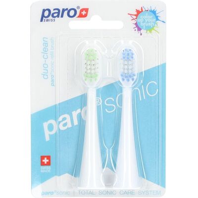 paro® Sonic Duo-Clean - Ersatzzahnbürstenköpfe 2 ct paro® Sonic Duo-Clean - Ersatzzahnbürstenköpfe 2 ct