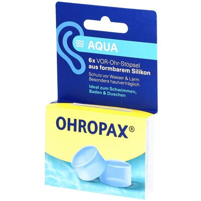 Ohropax® Silicon Aqua – Schutz für Ihre Ohren beim Schwimmen 6 ct Ohropax® Silicon Aqua – Schutz für Ihre Ohren beim Schwimmen 6 ct