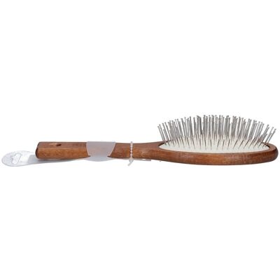 Nippes Pneumatik-Haarbürste, groß oval, Buche, Doppelkopfstahlstifte 1 ct Nippes Pneumatik-Haarbürste, groß oval, Buche, Doppelkopfstahlstifte 1 ct