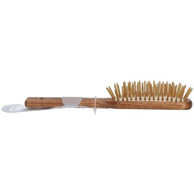 Nippes Pneumatik-Haarbürste, länglich schmal, Holzstifte, 5-reihig, Buche gewachst 1 ct Nippes Pneumatik-Haarbürste, länglich schmal, Holzstifte, 5-reihig, Buche gewachst 1 ct