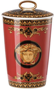 Versace by Rosenthal Duftkerze Medusa, rot/gold