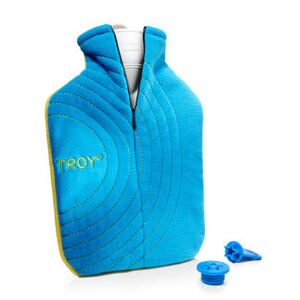 TROY° Premium bundle, Wärmfläsche inkl. Sicherheitsverschluss, blau/gelb