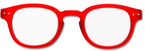 Izipizi Letmesee #C Lesebrille, red crystal soft, +2,5 dpt