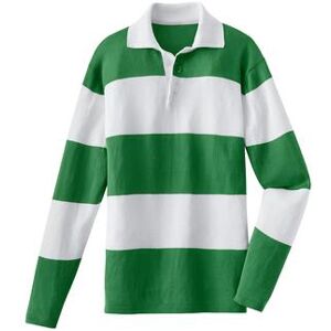 Clark Ross Pima-Rugby-Polo, Herren - 56 - Grün/Weiss