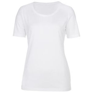 Basic-Shirt swiss+cotton, Kurzarm-Rundhals - 44 - Weiss