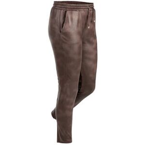 Janice & Jo Joggpants faux cuir, 44 - Taupe