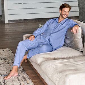 Ambassador Gentleman-Pyjama, 60 - Hellblau