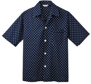 Derek Rose Winston-Pyjama, Kurz - 56/58 - Marine/Ecru