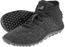 Leguano Barfussschuh Go, Knit-Sneaker, grau/schwarz, Gr. 45