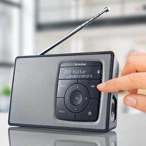 TechniSat Digitaltradio 2, portables DAB+/UKW-Radio mit Bluetooth-Audiostreaming