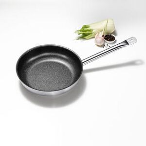 GSW Pfanne Le Chef Profile, Teflon-Antihaft-Versiegelung, Edelstahl, bis 240 °C, alle Herdarten inkl. Induktion, 28 cm Ø