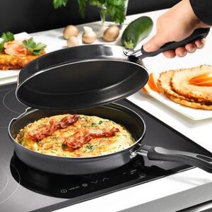 Piardihome Girafrittata Line Omelette-Doppelpfanne, 24 cm