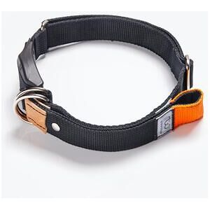 WowWow Professional Hundehalsband mit Leine, Schwarz, S