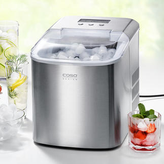 Caso IceChef Pro Design Eiswürfelbereiter, 2,2-l-Wassertank, Edelstahl