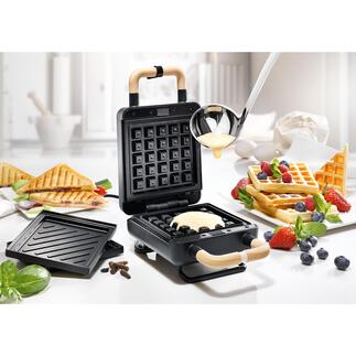 2-in-1 Waffel- und Sandwichmaker