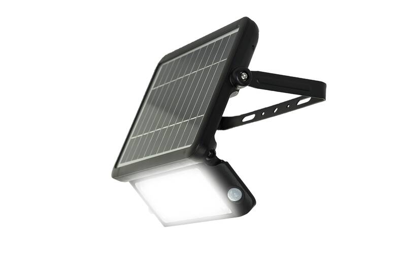 Luceco Solar Flutlichtstrahler mit Bewegungsmelder, 550 Lumen und 120°/max. 6 m Erfassungsbereich
