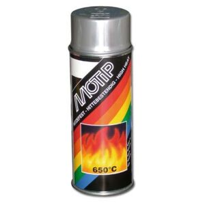 MOTIP-DUPLI Hochtemperaturlack MOTIP Silber - Spray 400 ml  schwarz