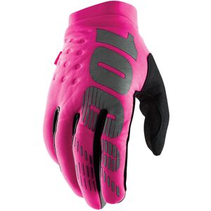 100% Brisker Damen Fahrrad Handschuhe L Schwarz Pink