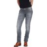 Rokker The Donna Grey Damen Motorrad Jeans 29 Grau