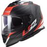 LS2 FF800 Storm Nerve Helm S Schwarz Rot