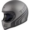 Premier Trophy MX BTR 17 BM Motocross Helm L Schwarz Grau