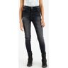 Rokker Tech High Waist Damen Motorrad Jeans 48 Schwarz Grau