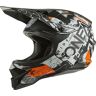 Oneal 3Series Scarz V.22 Motocross Helm S Grau Orange