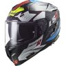 LS2 FF327 Challenger Sporty Carbon Helm S Schwarz Weiss Rot Grün