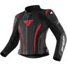 SHIMA Miura 2.0 Damen Motorrad Lederjacke 32 Schwarz Rot