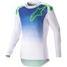 Alpinestars Supertech Risen Motocross Jersey XL Weiss Blau