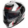 Nolan N80-8 Wanted N-Com Helm XL Schwarz Grau Weiss