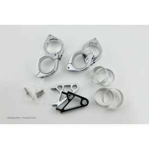 HIGHSIDER Lampenhalter Set, XS, 35-37 mm Ø, chrom  Silber