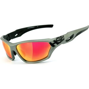 HSE SportEyes 2093 Sonnenbrille Einheitsgröße Grau Rot