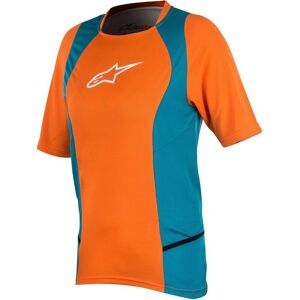 Alpinestars Stella Drop 2 SS Damen Fahrrad Jersey XS Blau Orange