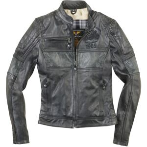 Black-Cafe London Shona II Damen Motorrad Lederjacke S