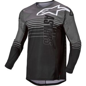 Alpinestars Techstar Graphite Motocross Jersey S Schwarz Grau