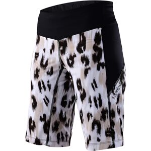 Troy Lee Designs Luxe Shell Wild Cat Damen Fahrrad Shorts S Schwarz Weiss