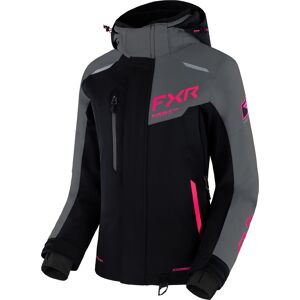 FXR Renegade FX 2-in-1 2023 Damen Snowmobil Jacke XL Schwarz Grau Pink