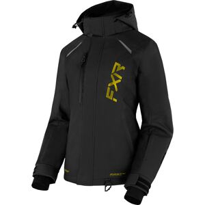 FXR Pulse Damen Snowmobil Jacke XL Schwarz Gold