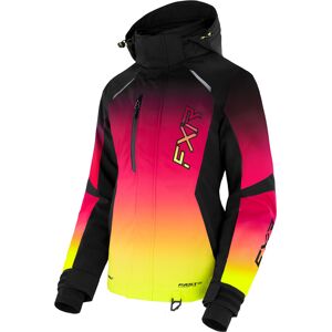 FXR Pulse Damen Snowmobil Jacke XL Schwarz Gelb